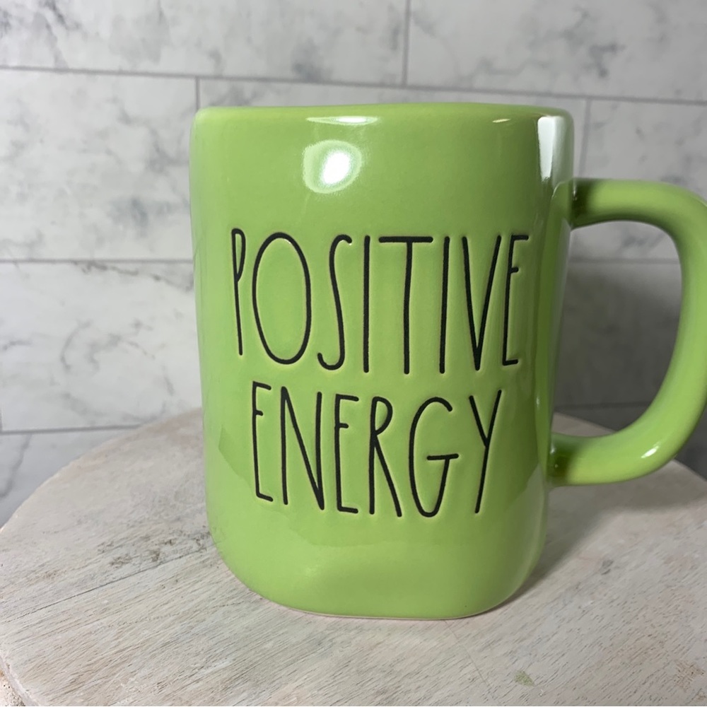 COPY - Rae Dunn positive energy mug never been used green beautiful color